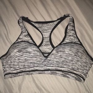 Pink push up sports bra